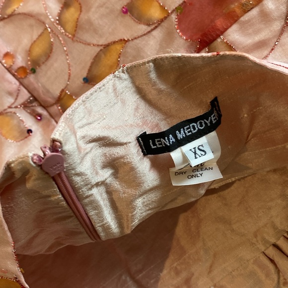 Lena Medoyeff halter dress, panels added on sides to make bigger fits like 8 - Picture 15 of 15